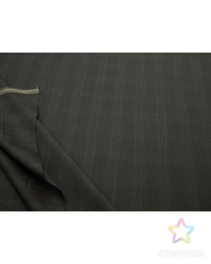 Шерстяная костюмная ткань в тончайшую полоску, цвет черно-серый арт. ГТ-8149-1-ГТ-17-10001-3-29-1 5