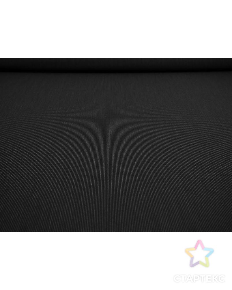 Шерстяная костюмная ткань в фактурную полоску, цвет черно-белый арт. ГТ-8154-1-ГТ-17-10006-3-37-1 4
