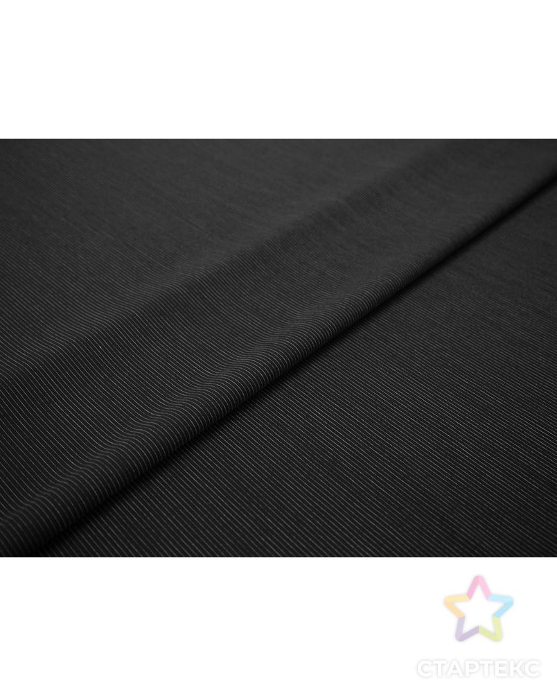 Шерстяная костюмная ткань в фактурную полоску, цвет черно-белый арт. ГТ-8154-1-ГТ-17-10006-3-37-1 6
