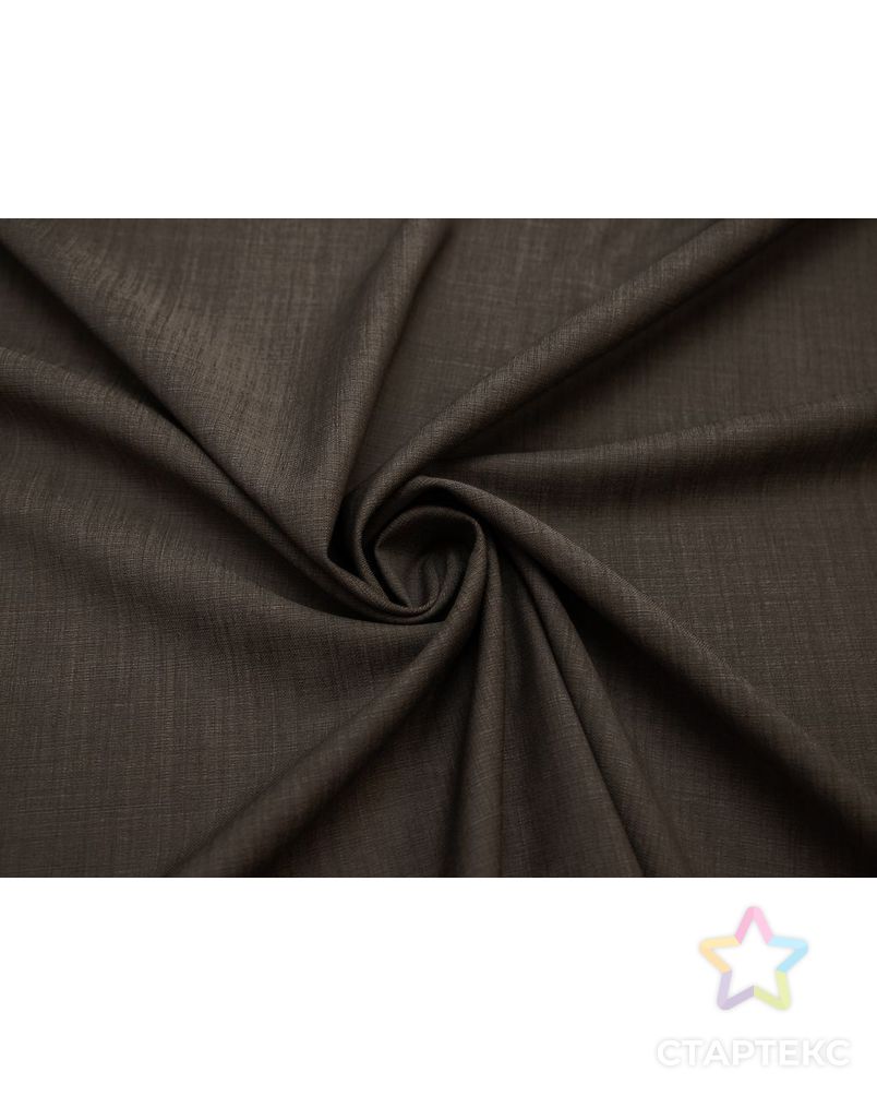 Шерстяная костюмная ткань меланжевая, цвет коричневый арт. ГТ-8167-1-ГТ-17-10017-6-14-1 1