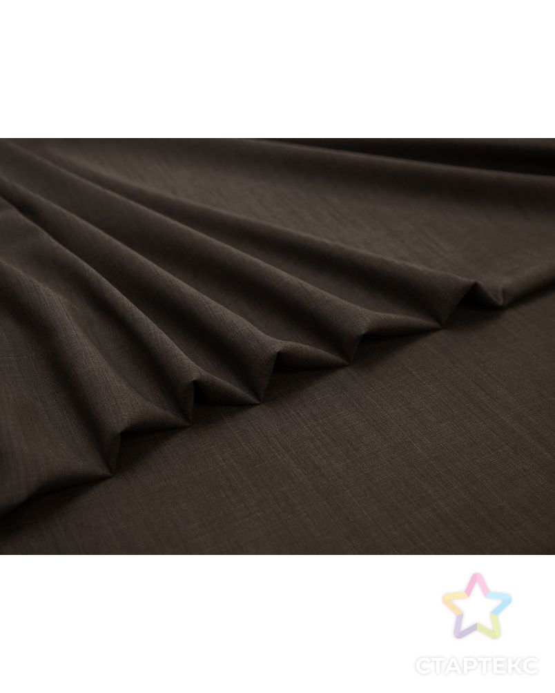 Шерстяная костюмная ткань меланжевая, цвет коричневый арт. ГТ-8167-1-ГТ-17-10017-6-14-1 3