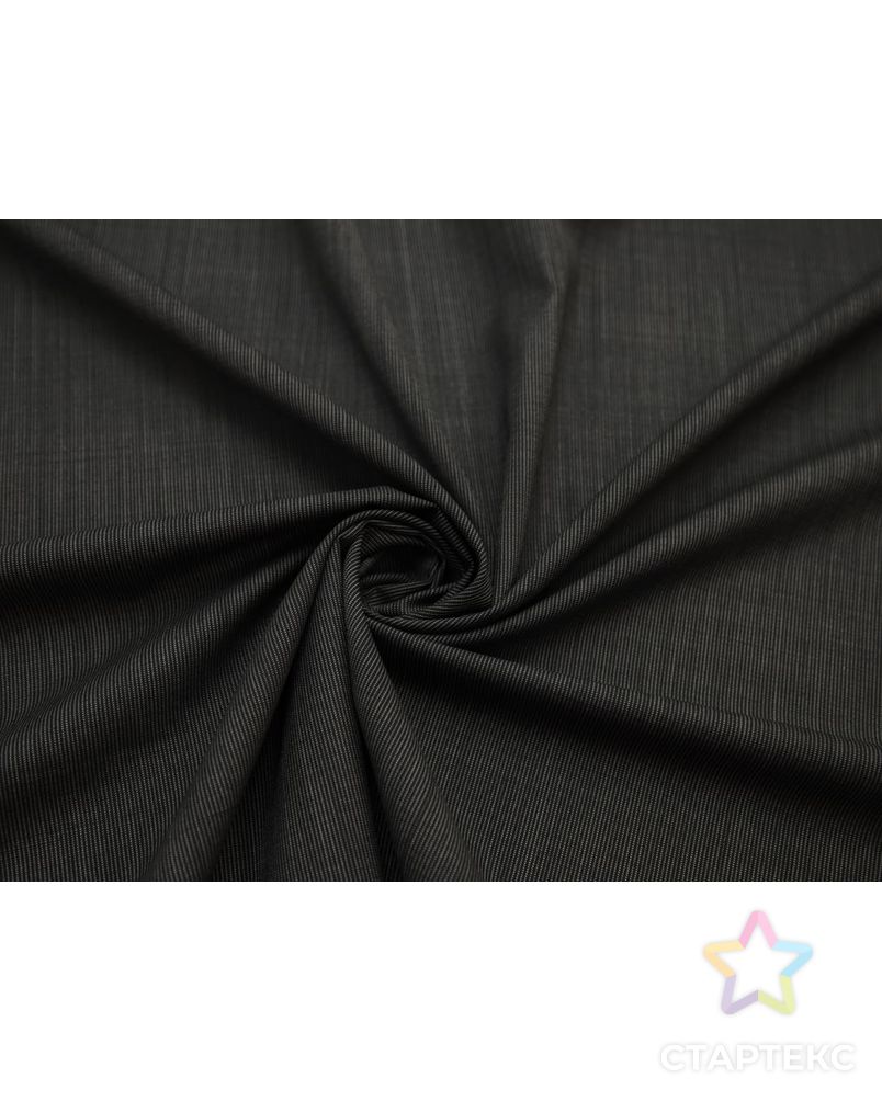 Шерстяная костюмная ткань в пунктирную полоску, цвет черно-белый арт. ГТ-8171-1-ГТ-17-10022-3-37-1 1