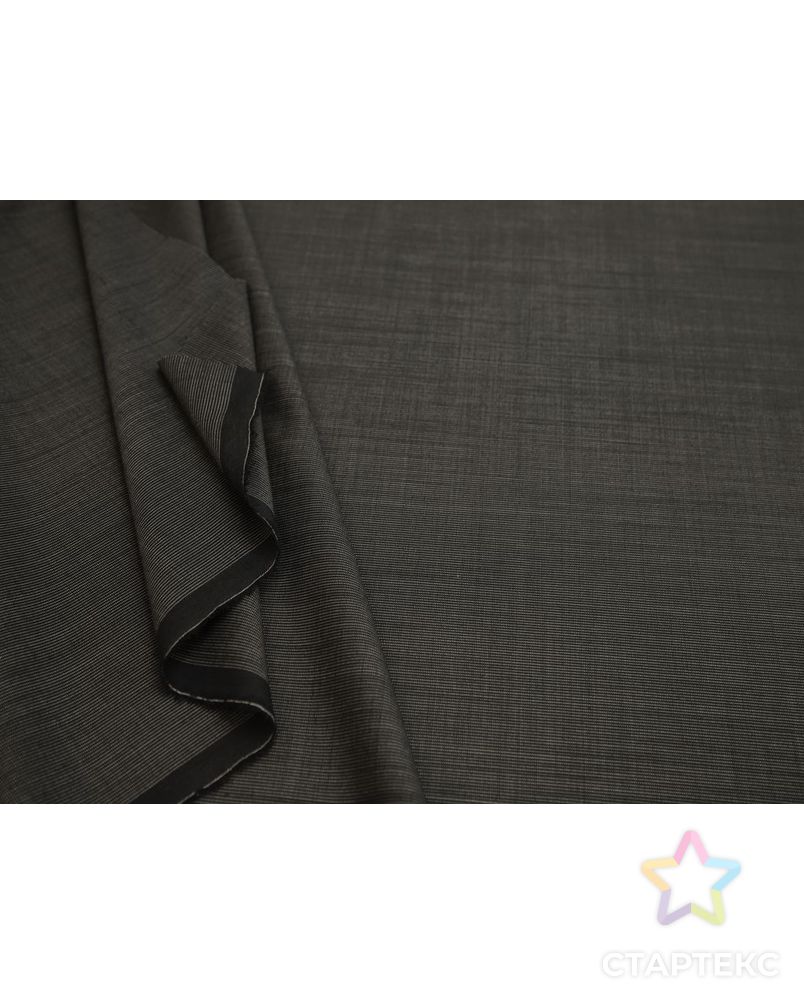 Шерстяная костюмная ткань в пунктирную полоску, цвет черно-белый арт. ГТ-8171-1-ГТ-17-10022-3-37-1 5