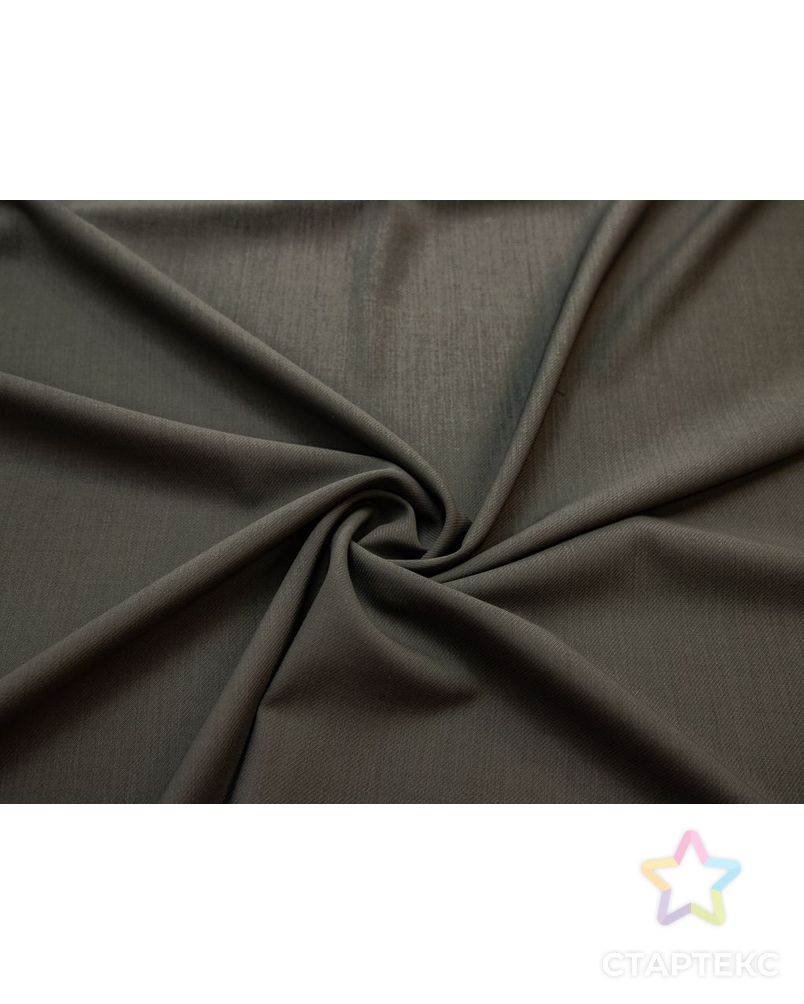 Шерстяная костюмная ткань в диагональную полоску, цвет коричневый арт. ГТ-8175-1-ГТ-17-10027-3-14-1 1