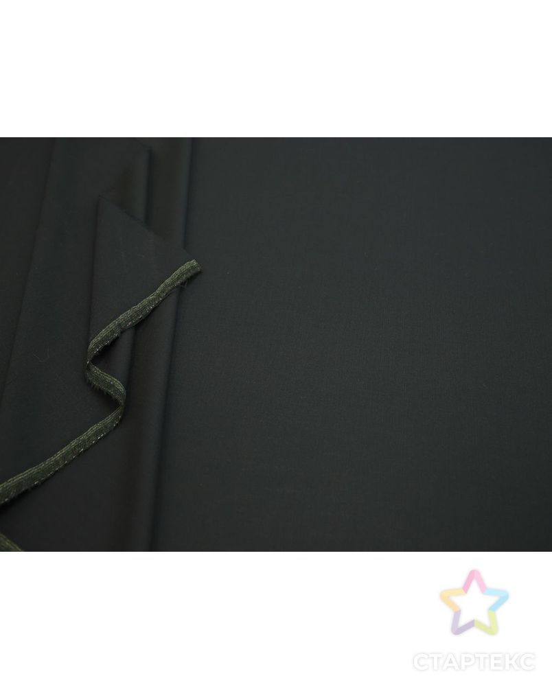 Шерстяная костюмная ткань облегченная, цвет черный арт. ГТ-8194-1-ГТ-17-10048-1-38-1 5