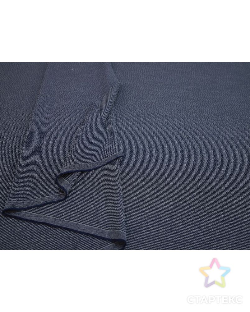 Шерстяная костюмная ткань в полоску с крэш эффектом, цвет сине-белый арт. ГТ-8198-1-ГТ-17-10053-3-21-1 5