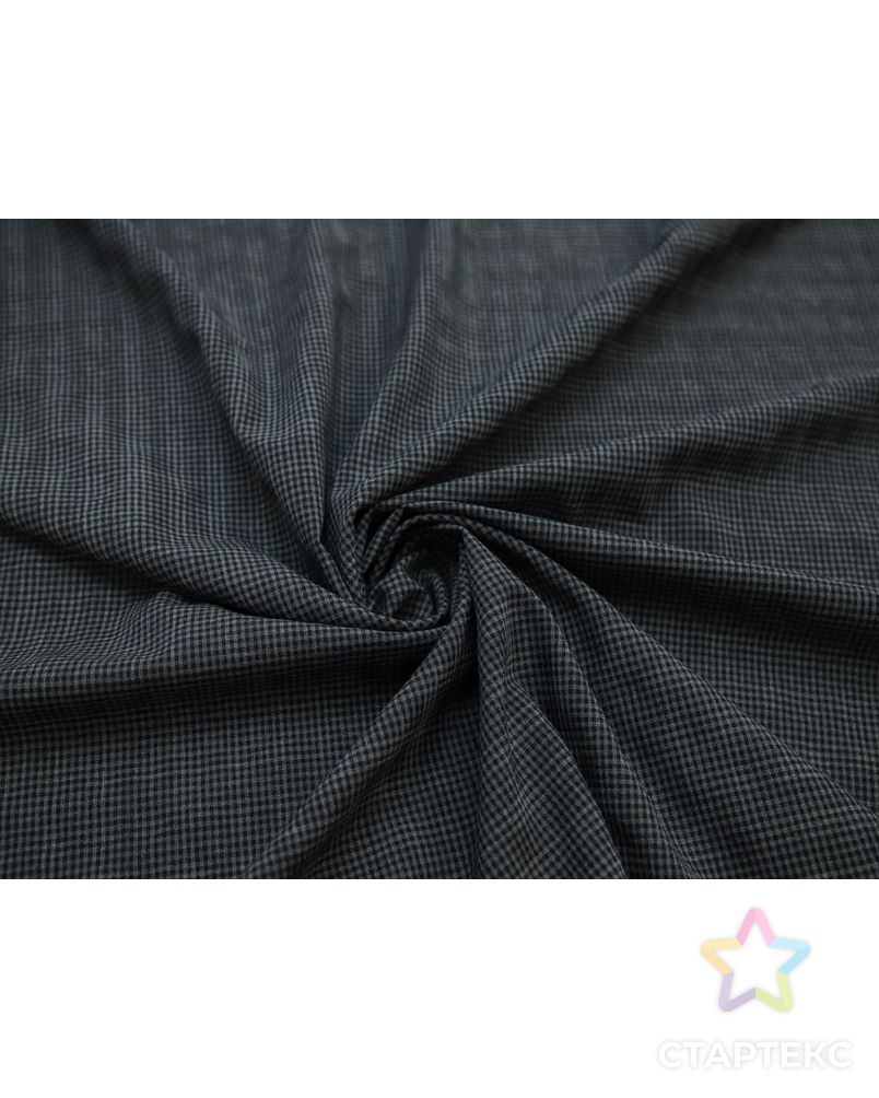 Шерстяная костюмная ткань в клетку, цвет черно-серый арт. ГТ-8201-1-ГТ-17-10056-4-21-1 1