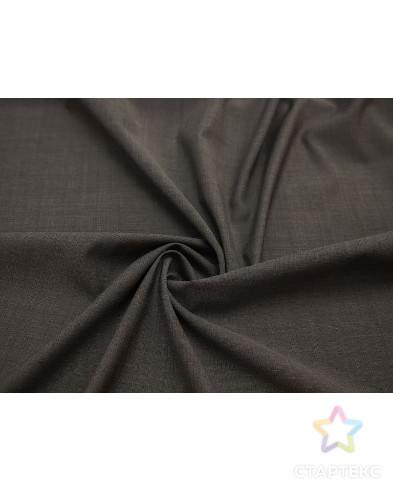 Шерстяная костюмная ткань в неширокую полоску, цвет серо-бежевый арт. ГТ-8210-1-ГТ-17-10067-3-21-1 1