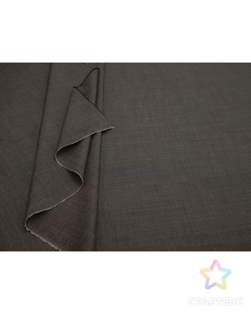 Шерстяная костюмная ткань в неширокую полоску, цвет серо-бежевый арт. ГТ-8210-1-ГТ-17-10067-3-21-1 5