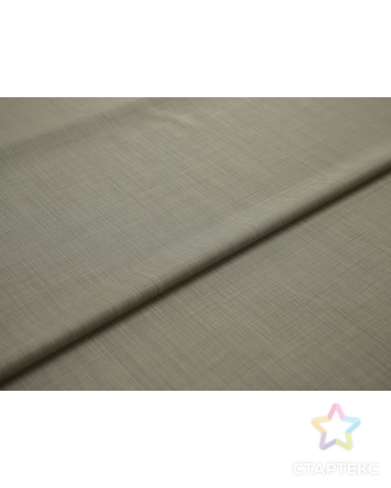 Шерстяная костюмная ткань в узкую полоску, цвет серо-бежевый арт. ГТ-8212-1-ГТ-17-10071-3-21-1 6