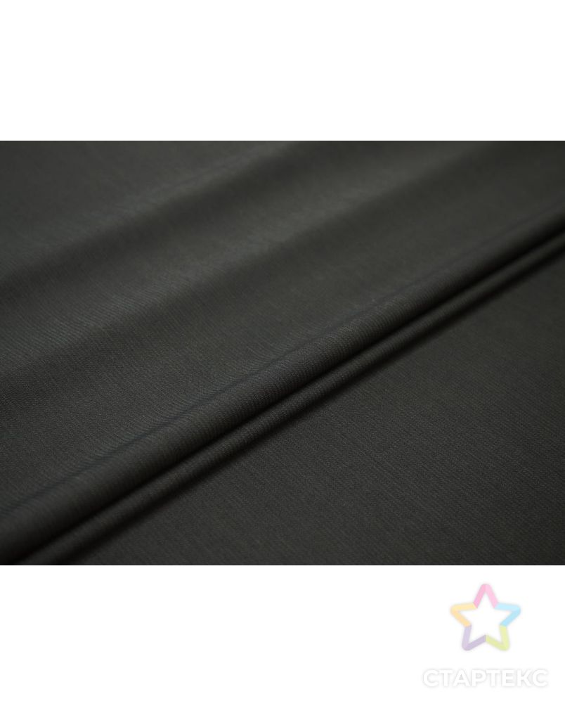 Шерстяная костюмная ткань в полоску, цвет графитово-серый арт. ГТ-8213-1-ГТ-17-10072-3-29-1 2