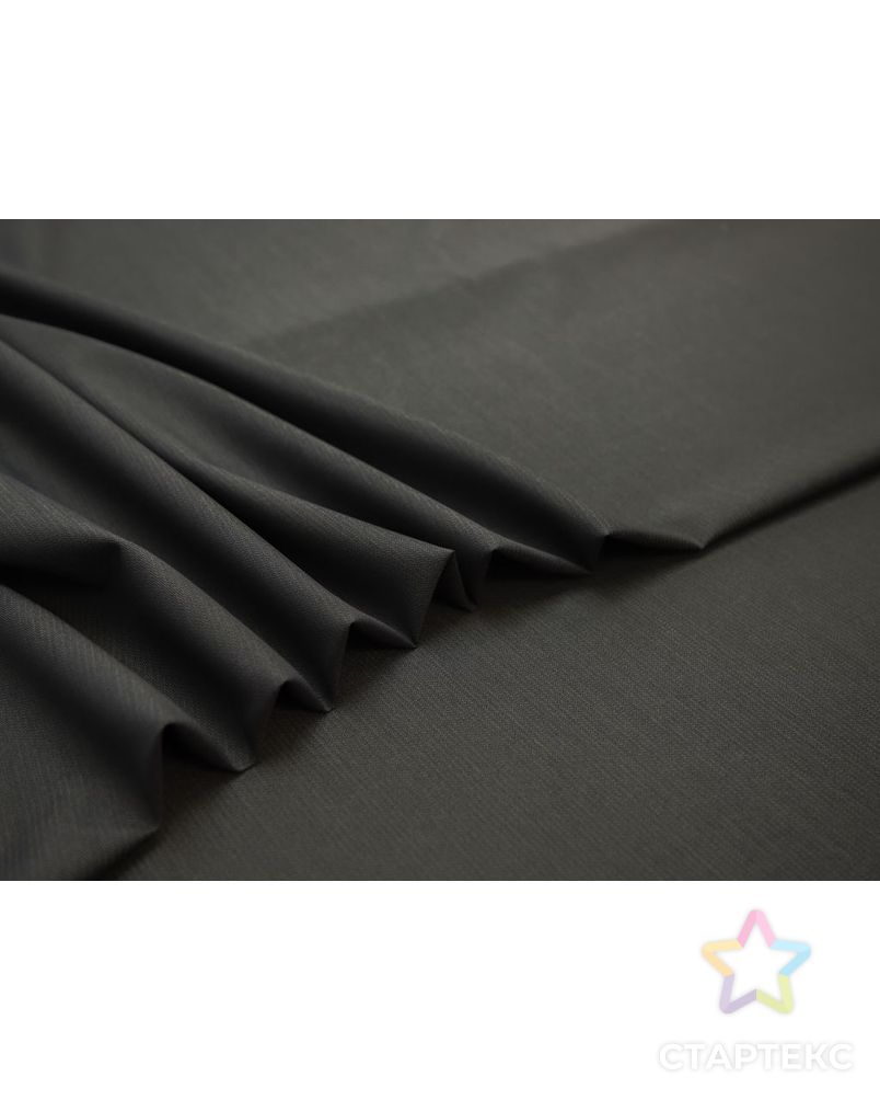 Шерстяная костюмная ткань в полоску, цвет графитово-серый арт. ГТ-8213-1-ГТ-17-10072-3-29-1 3