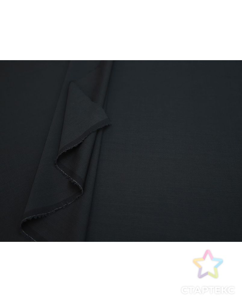 Шерстяная костюмная ткань в узкую полоску, графитовый цвет арт. ГТ-8221-1-ГТ-17-10080-3-29-1 5
