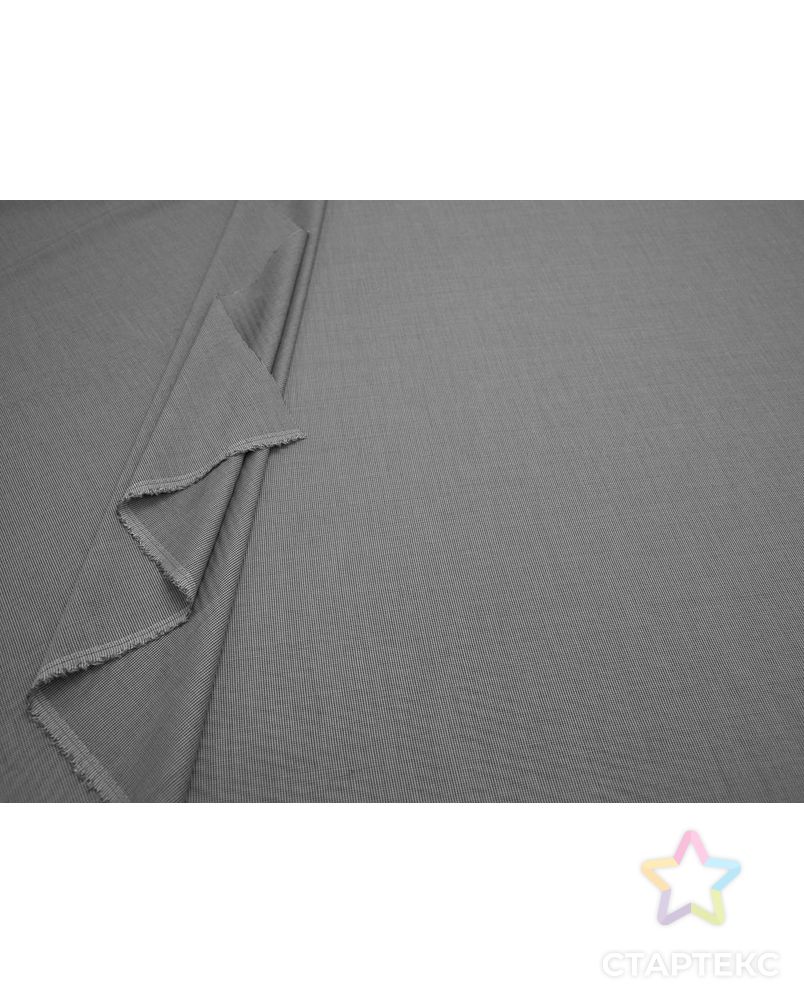 Двухсторонняя костюмная ткань в гусиную лапку, цвет серо-белый арт. ГТ-8227-1-ГТ-17-10089-5-21-1 5