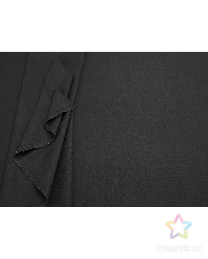 Двухсторонняя костюмная ткань меланжевая, цвет черно-коричневый арт. ГТ-8228-1-ГТ-17-10090-6-21-1 5