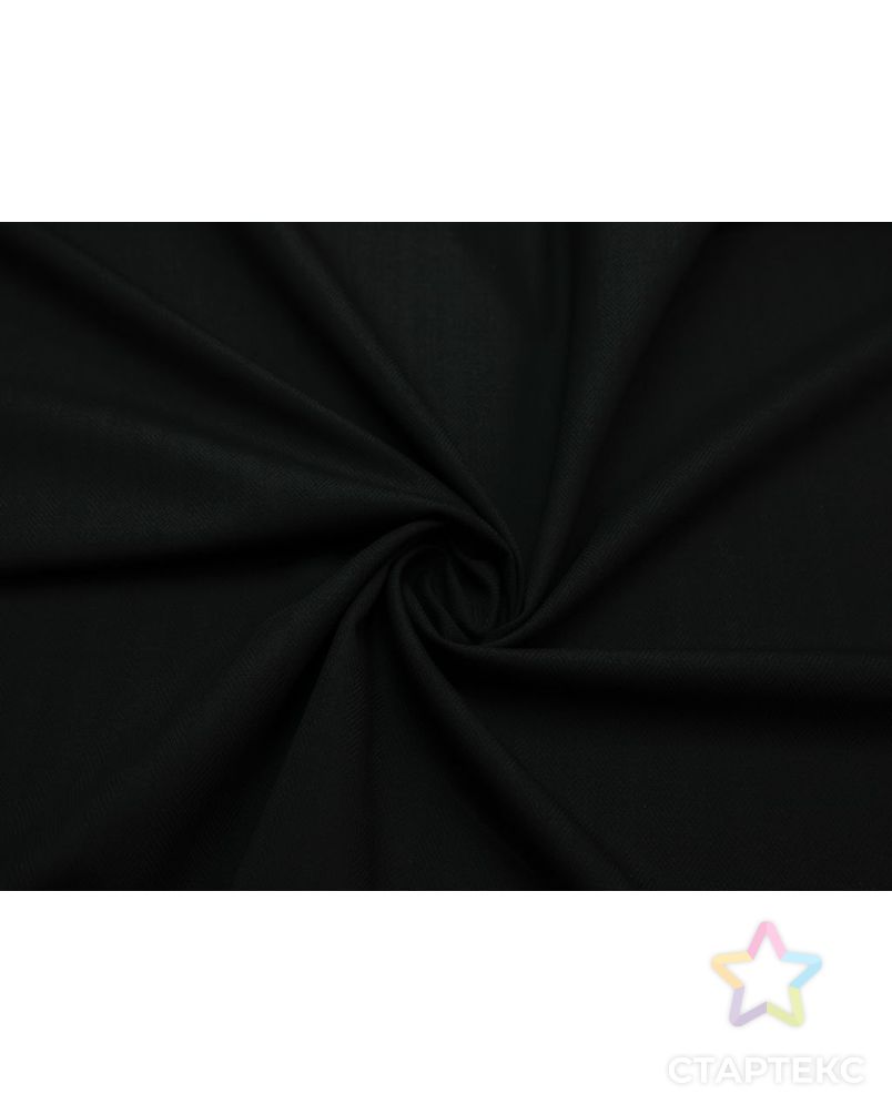 Двухсторонняя костюмная ткань в широкую елочку, цвет черный арт. ГТ-8233-1-ГТ-17-10095-15-38-1 1