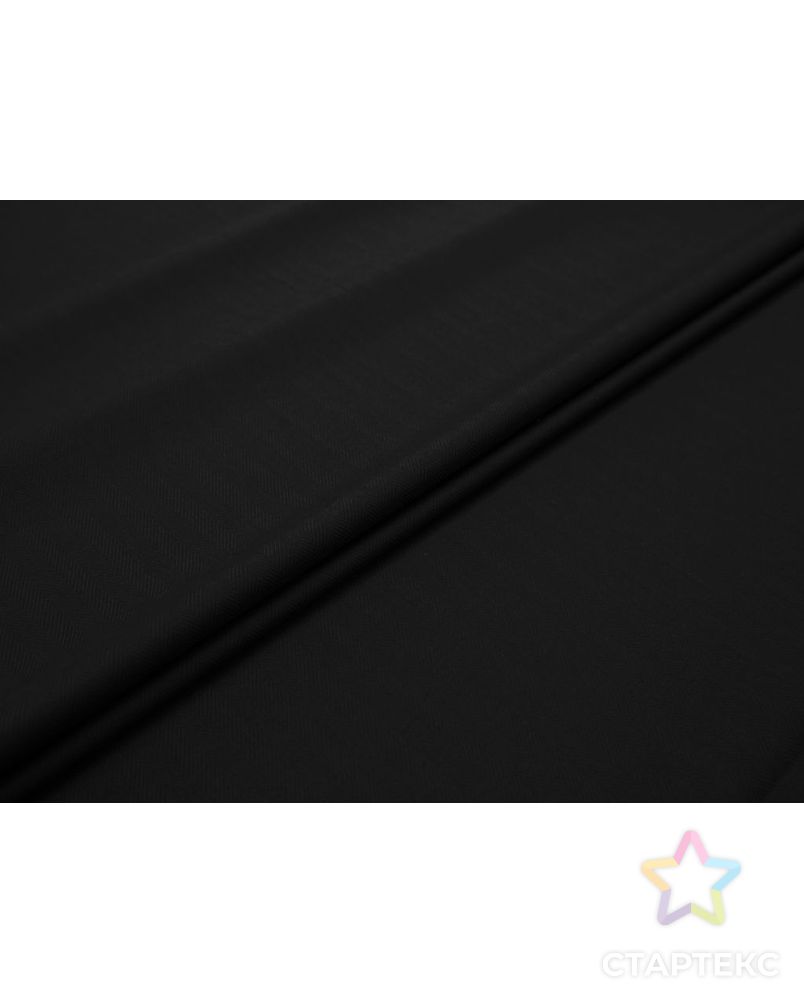 Двухсторонняя костюмная ткань в широкую елочку, цвет черный арт. ГТ-8233-1-ГТ-17-10095-15-38-1 2