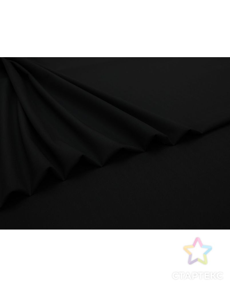 Двухсторонняя костюмная ткань в широкую елочку, цвет черный арт. ГТ-8233-1-ГТ-17-10095-15-38-1 3