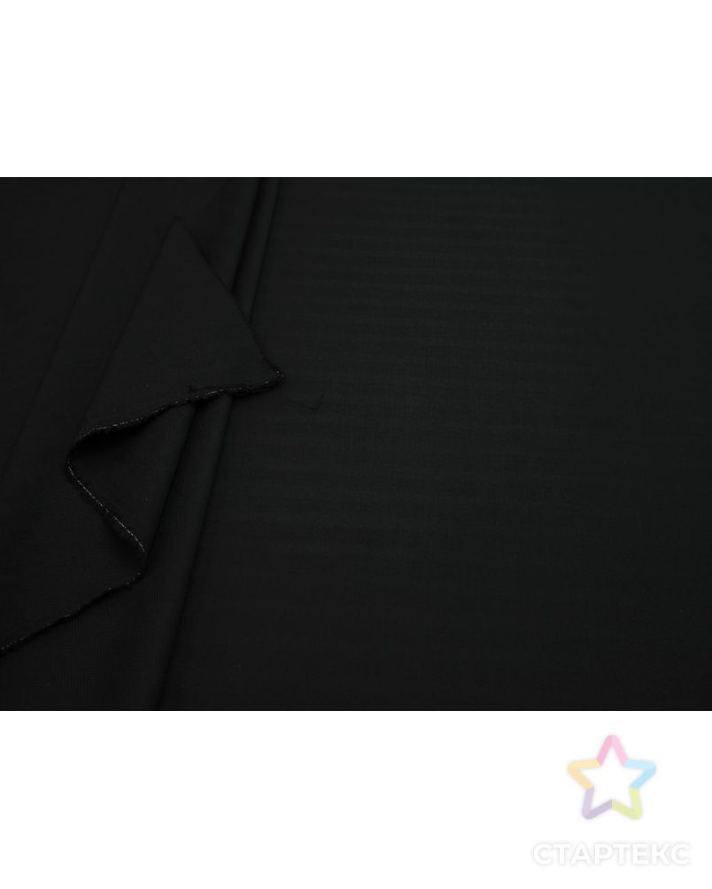 Двухсторонняя костюмная ткань в широкую елочку, цвет черный арт. ГТ-8233-1-ГТ-17-10095-15-38-1 5