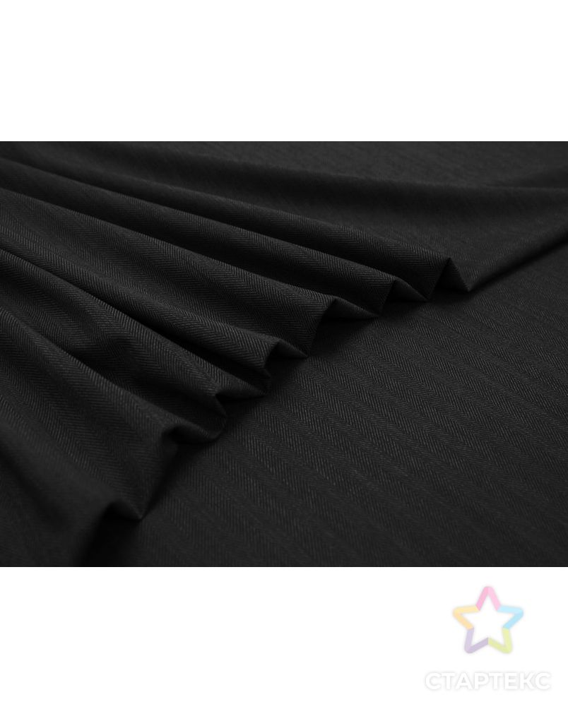 Двухсторонняя костюмная ткань в широкую елочку, цвет темно-серый арт. ГТ-8249-1-ГТ-17-10113-15-29-1 3