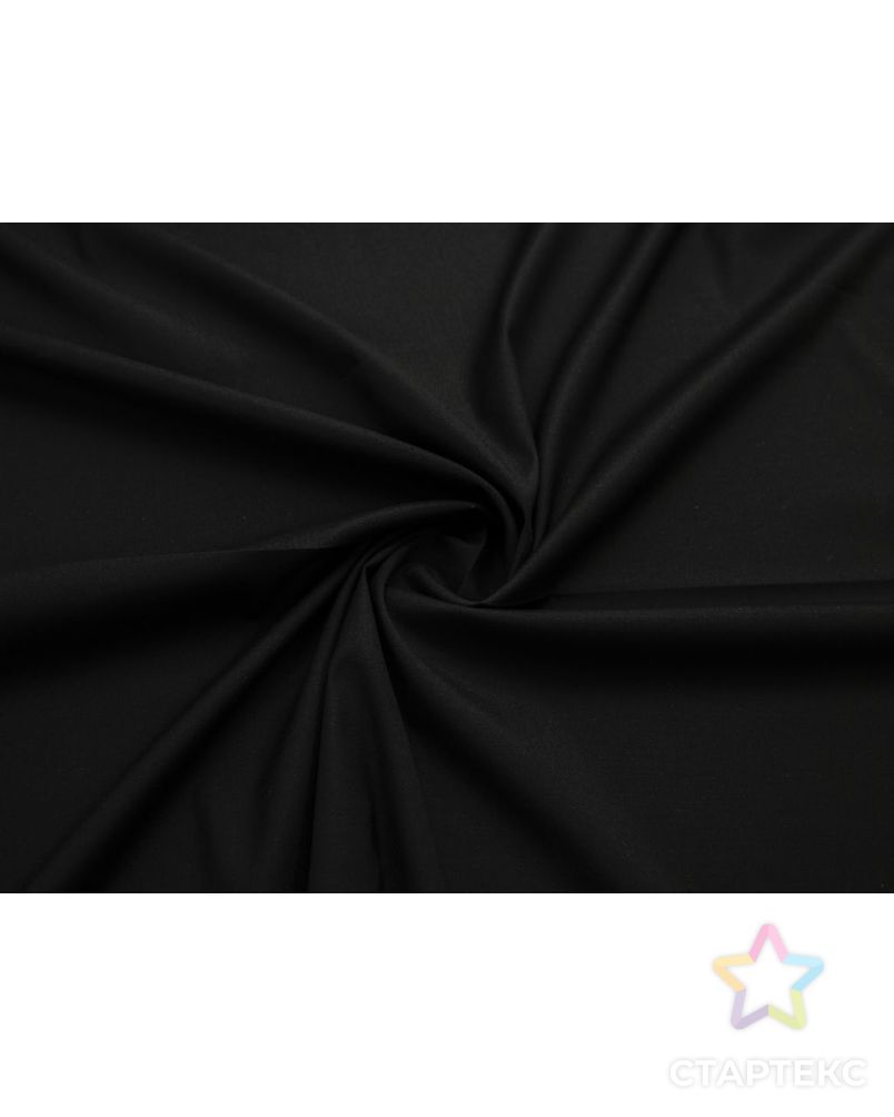 Двухсторонняя костюмная ткань однотонная, цвет угольно-черный арт. ГТ-8260-1-ГТ-17-10126-1-38-1 1