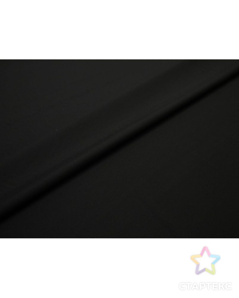 Двухсторонняя костюмная ткань однотонная, цвет угольно-черный арт. ГТ-8260-1-ГТ-17-10126-1-38-1 6