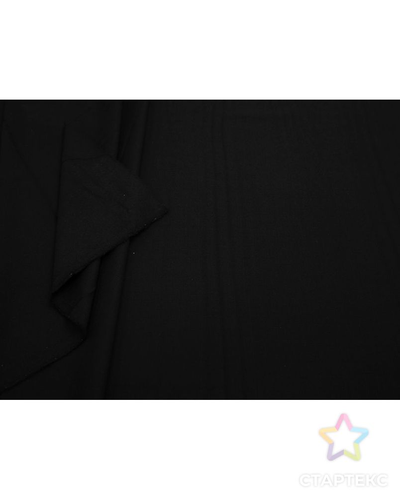 Двухсторонняя костюмная ткань, цвет матовый чёрный арт. ГТ-8263-1-ГТ-17-10129-1-38-1 5