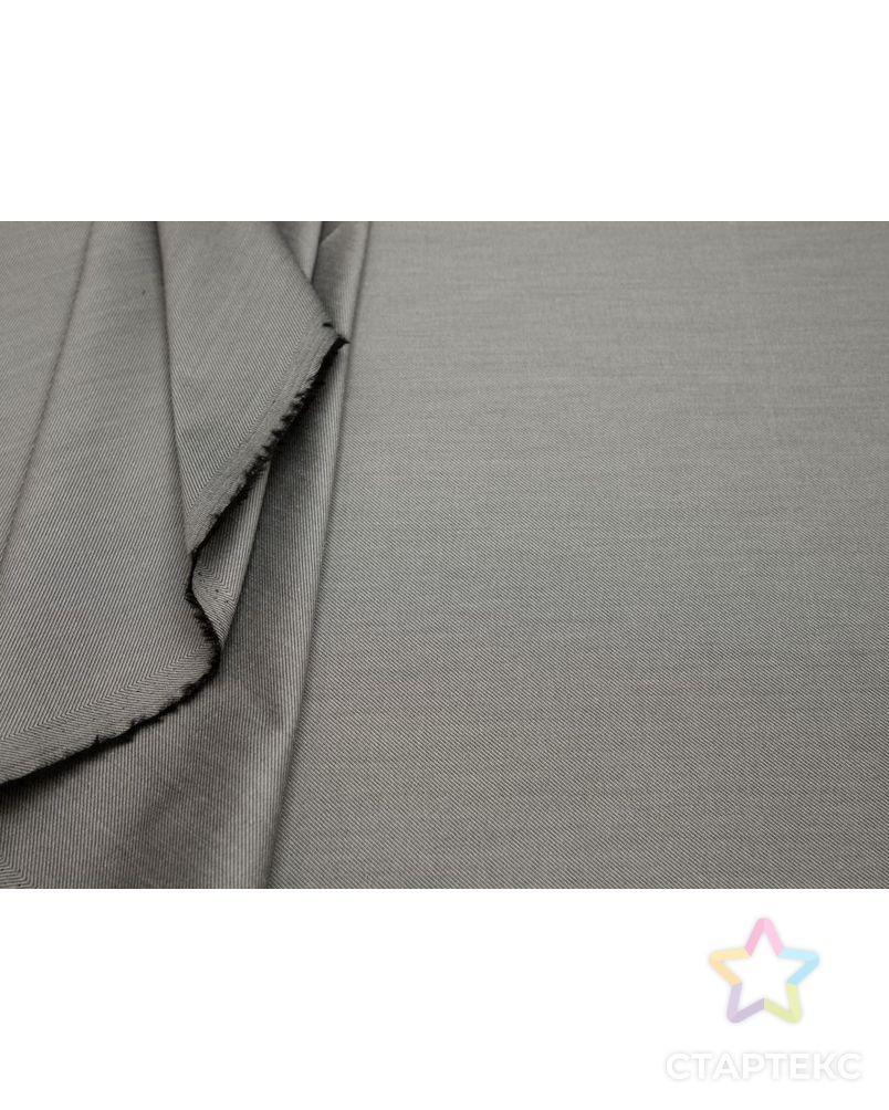 Костюмная ткань в диагональную полоску, цвет серый меланж арт. ГТ-8400-1-ГТ-17-10288-6-29-1 5
