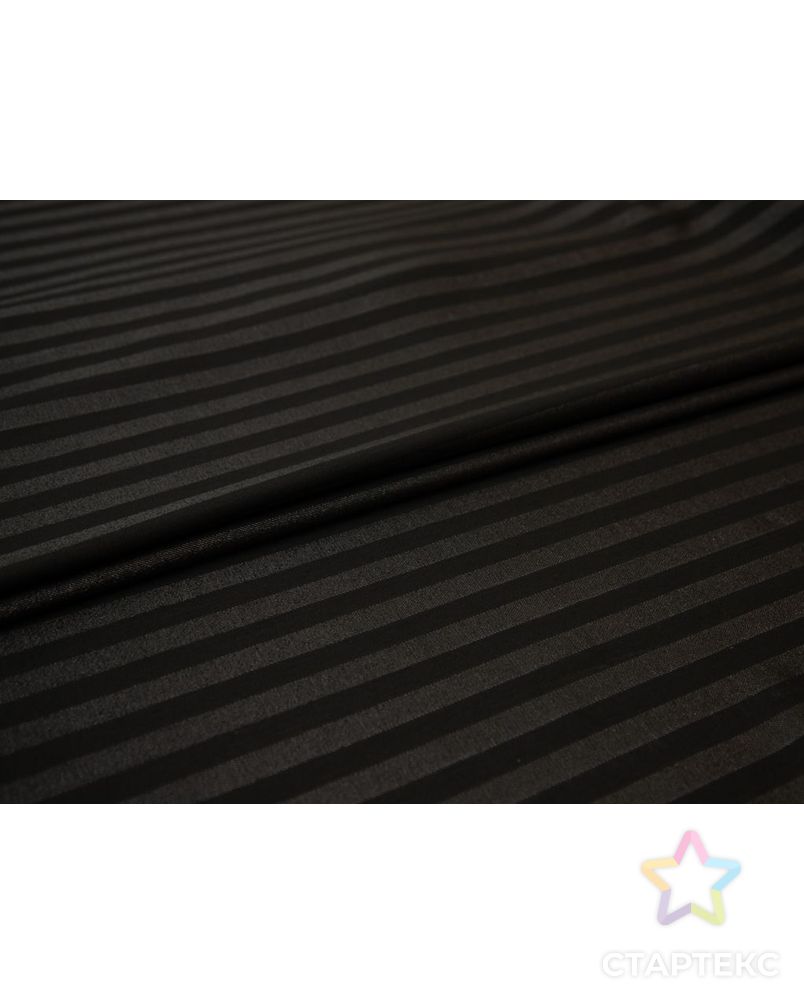 Костюмная ткань в блестящую полоску , цвет черный арт. ГТ-8405-1-ГТ-17-10319-3-38-1 2