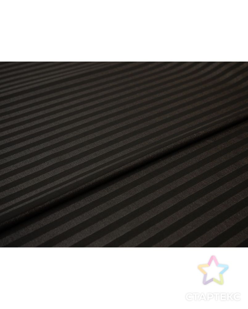 Костюмная ткань в блестящую полоску , цвет черный арт. ГТ-8405-1-ГТ-17-10319-3-38-1 6