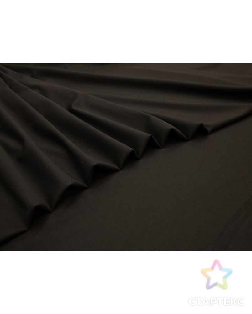 Шерстяная костюмная ткань в фактурную полосочку, цвет темно-серый арт. ГТ-8451-1-ГТ-17-10389-3-29-1 3