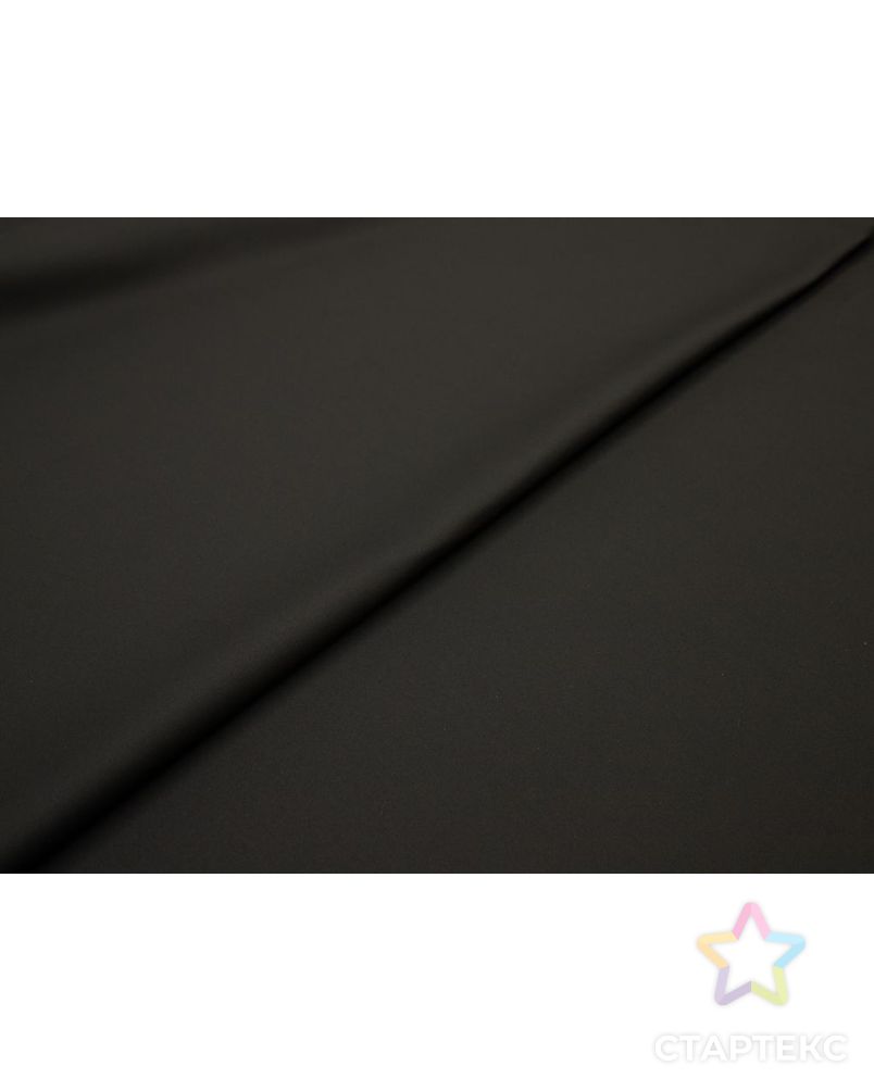 Двухсторонняя костюмная ткань однотонная, цвет чёрный арт. ГТ-8489-1-ГТ-17-10429-1-38-1 5