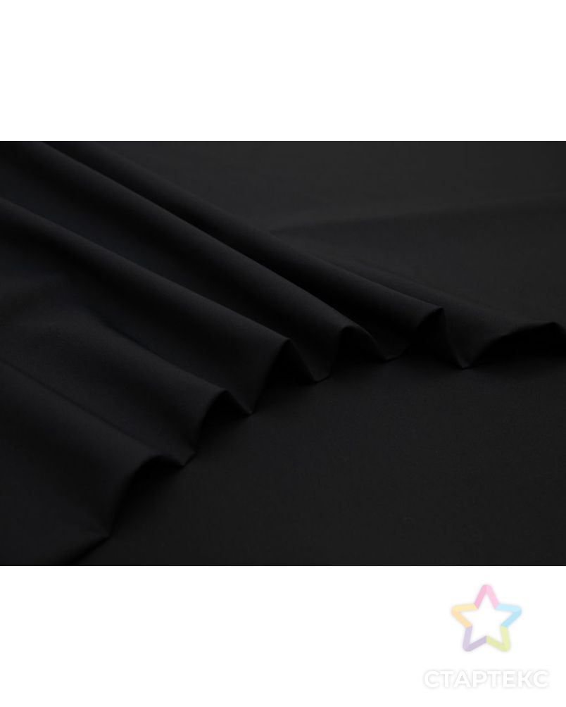 Двухсторонняя костюмная ткань однотонная, цвет черно-синий арт. ГТ-8490-1-ГТ-17-10430-1-30-1 3