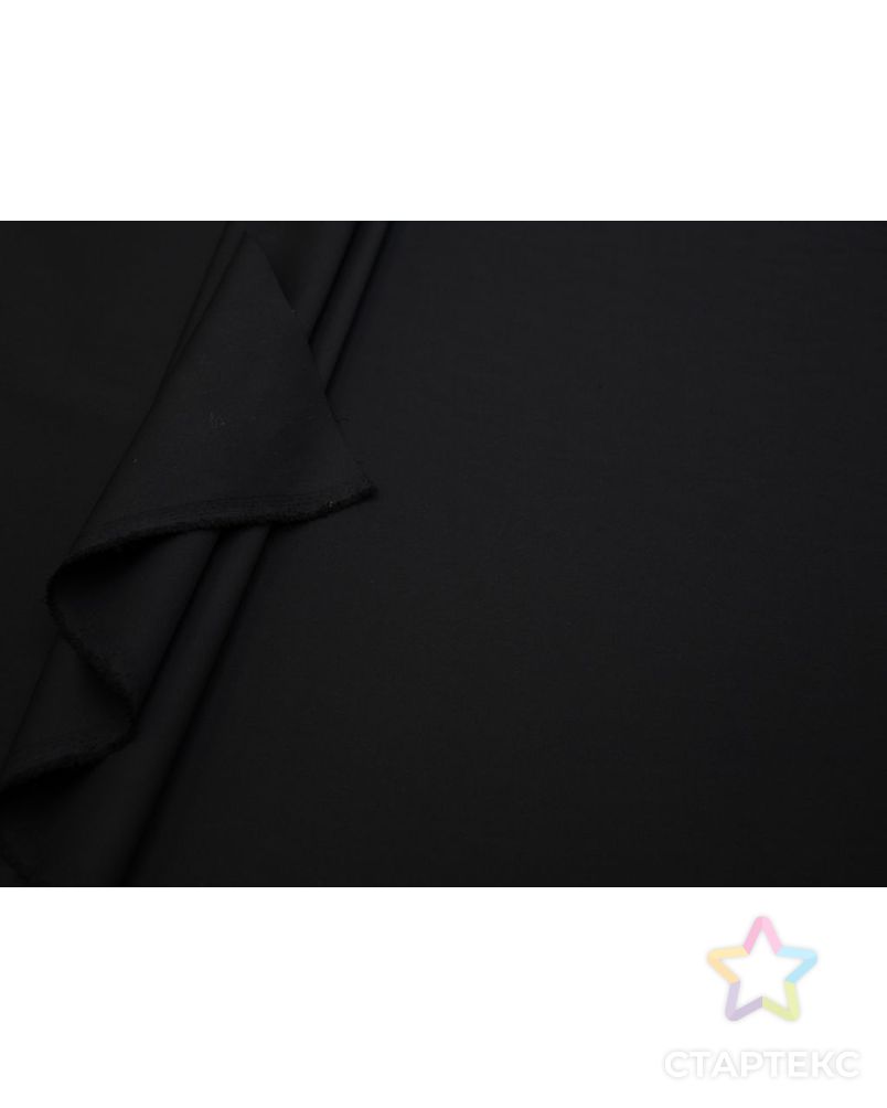 Двухсторонняя костюмная ткань однотонная, цвет черно-синий арт. ГТ-8490-1-ГТ-17-10430-1-30-1 5