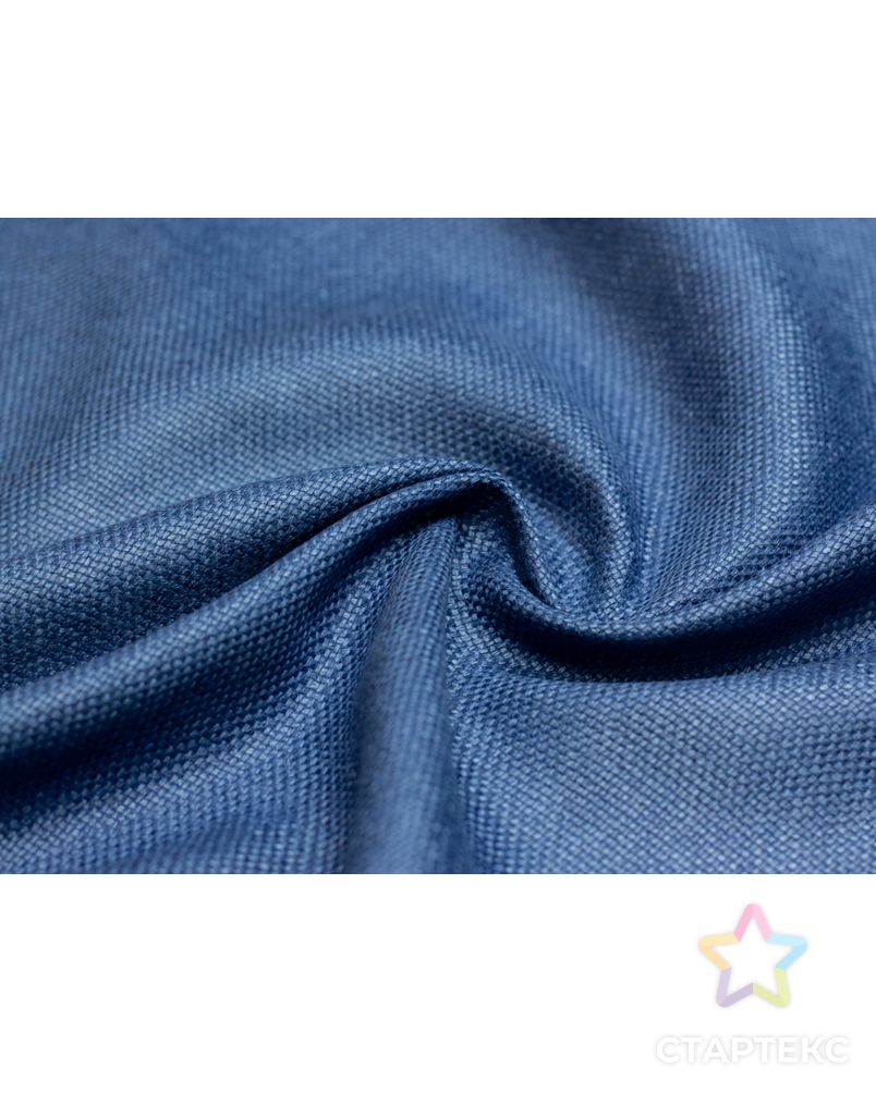 Двухстороння костюмная ткань крупного плетения, цвет синий арт. ГТ-4417-1-ГТ-17-5906-1-30-1