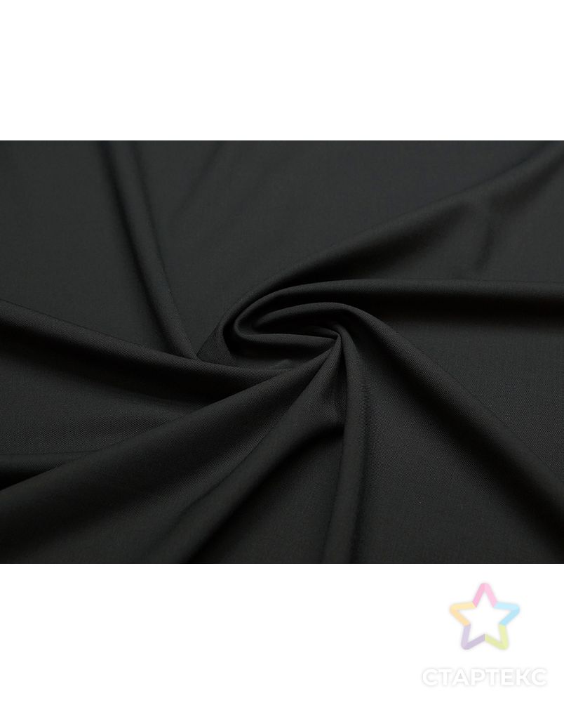 Двухсторонняя костюмная ткань в диагональный рубчик, цвет черный арт. ГТ-5581-1-ГТ-17-7315-1-38-1 1