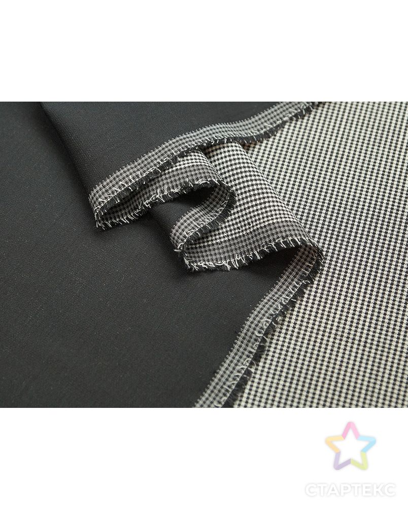 Двухслойная костюмная ткань в гусиную лапку, цвет черно-белый арт. ГТ-5584-1-ГТ-17-7320-5-37-1 4