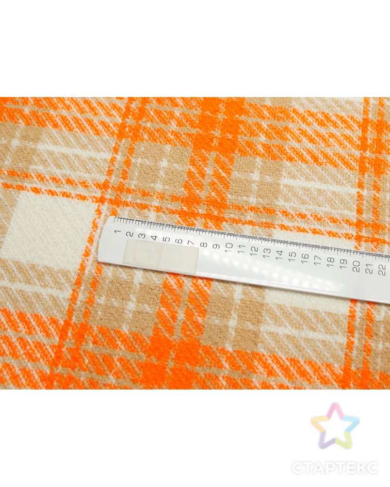 Двухсторонняя костюмная ткань букле, цвет оранжево-бежевый арт. ГТ-5622-1-ГТ-17-7357-4-21-3 4