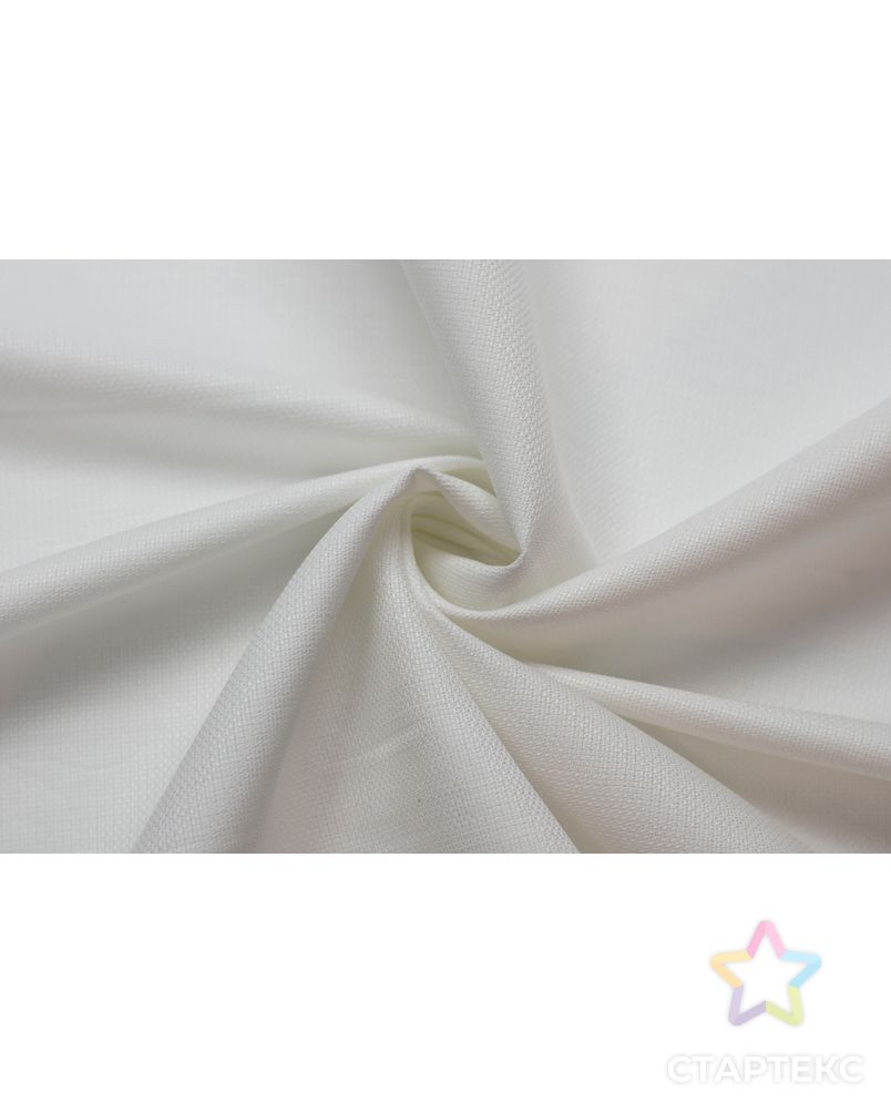 Костюмная-плательная ткань с текстурой рогожка, цвет белый арт. ГТ-5810-1-ГТ-17-7576-1-2-1 1