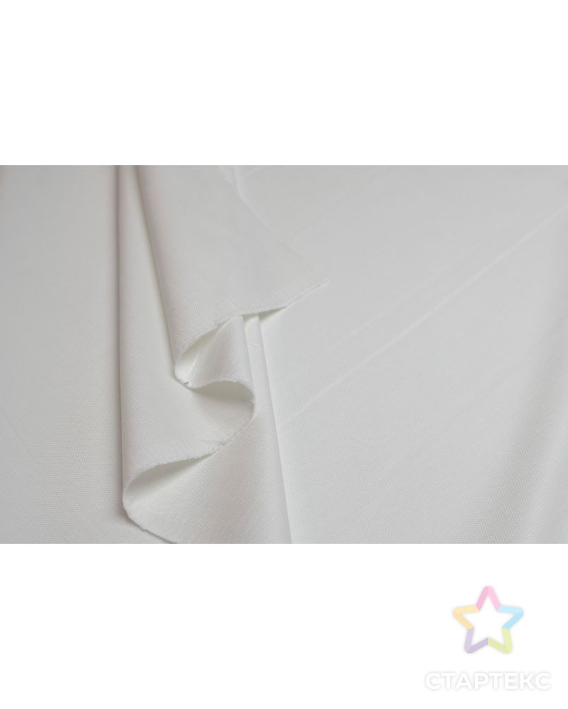 Костюмная-плательная ткань с текстурой рогожка, цвет белый арт. ГТ-5810-1-ГТ-17-7576-1-2-1 5