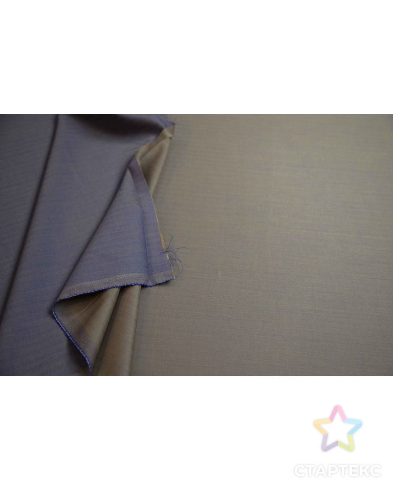 Двухсторонняя костюмная ткань в ёлочку, цвет сине-бежевый арт. ГТ-6741-1-ГТ-17-8581-15-21-1 5