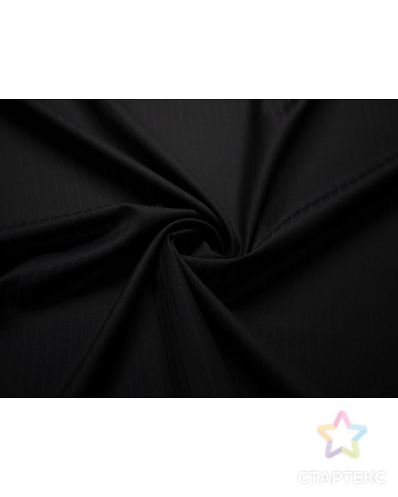 Классическая костюмная ткань в полоску, цвет чёрный арт. ГТ-6988-1-ГТ-17-8837-3-38-1 1