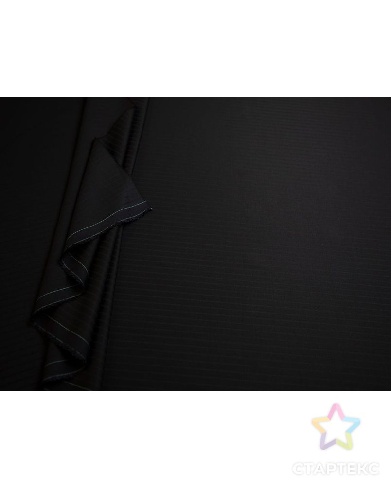 Классическая костюмная ткань в полоску, цвет чёрный арт. ГТ-6988-1-ГТ-17-8837-3-38-1 5
