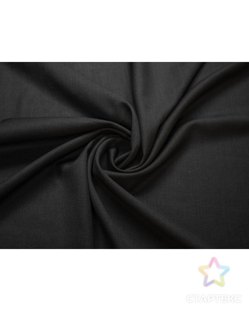 Костюмно-плательная ткань, плетение "рогожка", цвет темно-серый арт. ГТ-7011-1-ГТ-17-8865-1-29-1 1