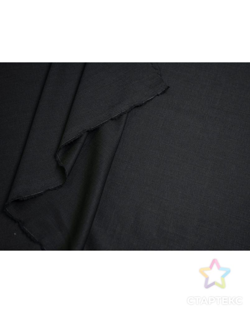 Костюмно-плательная ткань, плетение "рогожка", цвет темно-серый арт. ГТ-7011-1-ГТ-17-8865-1-29-1 5