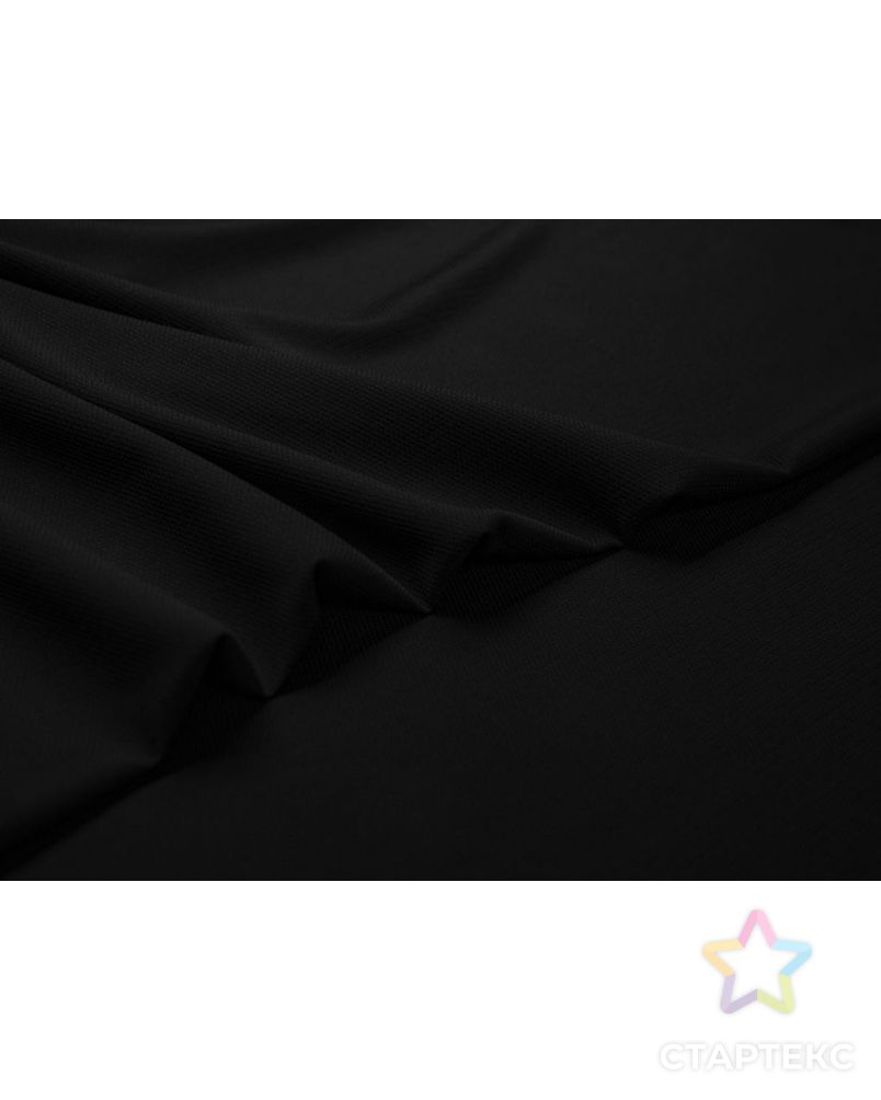 Костюмная ткань с текстурной поверхностью, черного цвета арт. ГТ-7061-1-ГТ-17-8883-1-38-1 3