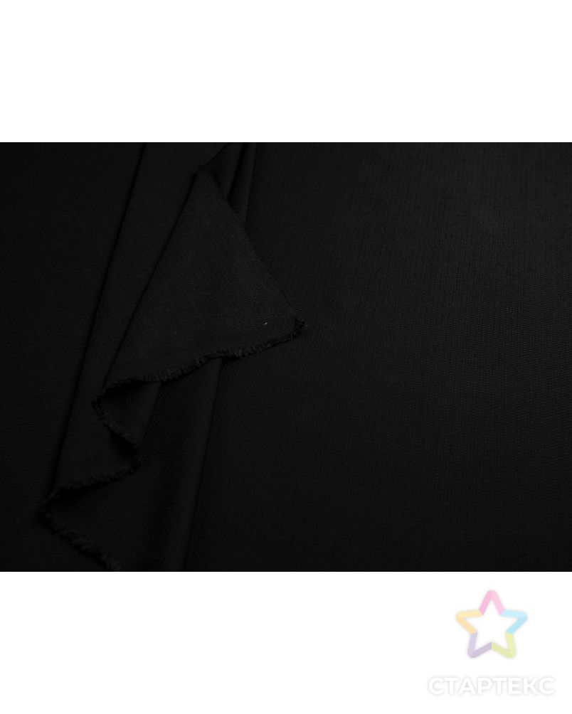 Костюмная ткань с текстурной поверхностью, черного цвета арт. ГТ-7061-1-ГТ-17-8883-1-38-1 5