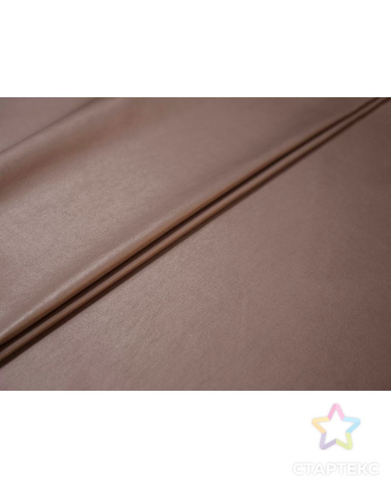Костюмная ткань с виниловым покрытием , цвет какао арт. ГТ-7027-1-ГТ-17-8904-1-14-1 2