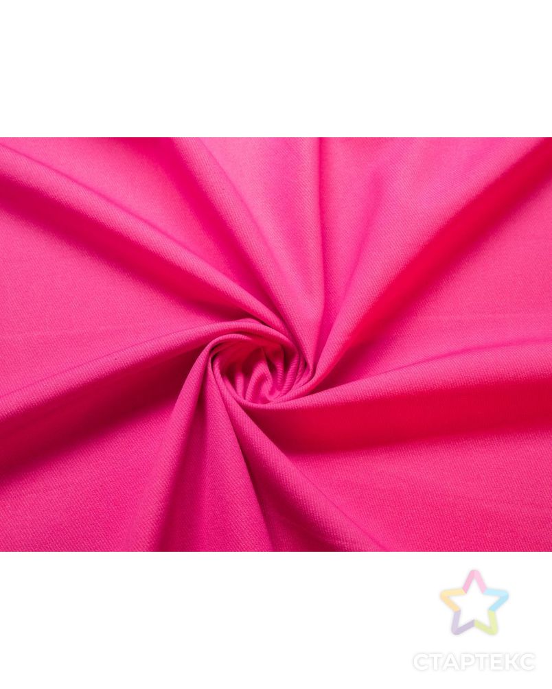 Костюмная ткань в диагональную полоску, цвет насыщенный розовый арт. ГТ-7252-1-ГТ-17-8995-1-26-1 1