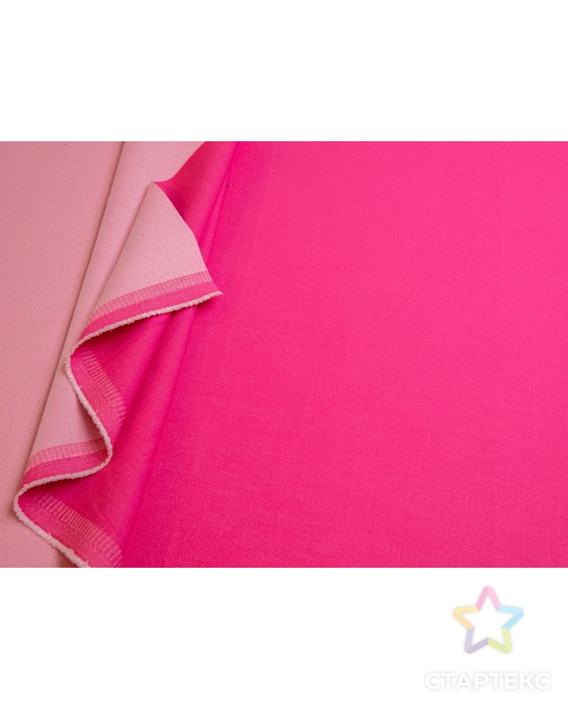Костюмная ткань в диагональную полоску, цвет насыщенный розовый арт. ГТ-7252-1-ГТ-17-8995-1-26-1 5